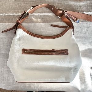 Dooney & Bourke Pebble Leather Hobo shoulder bag bone color